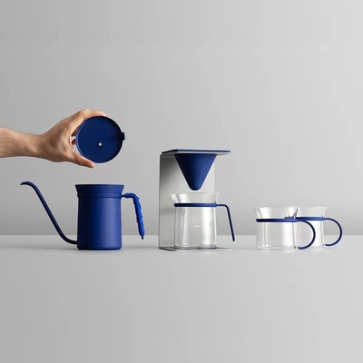6 stukjes handgemaakte koffiepot set cadeaubon met zijde-scherm printtechnieken