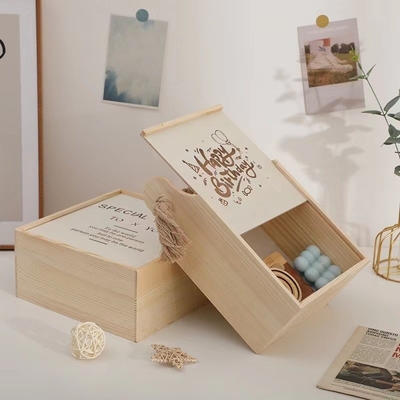 Nieuwheid Geschenken Einde Houten mand Draagtas met hennep touw en Afsluiting Gelegenheid