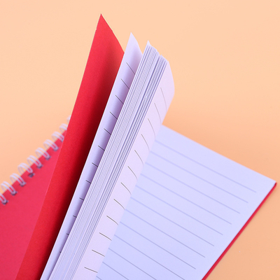 Minimalist Notepad Set Solid Color Coil Design Meerdere kleuren en papier voor 2024 Gift