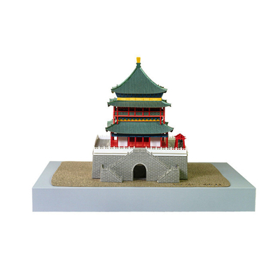 Xi'an Bell Tower 3D Paper Sculpture Puzzle voor Brain Moving Cultureel en Creatief Geschenk