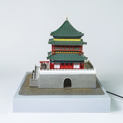 Xi'an Bell Tower 3D Paper Sculpture Puzzle voor Brain Moving Cultureel en Creatief Geschenk