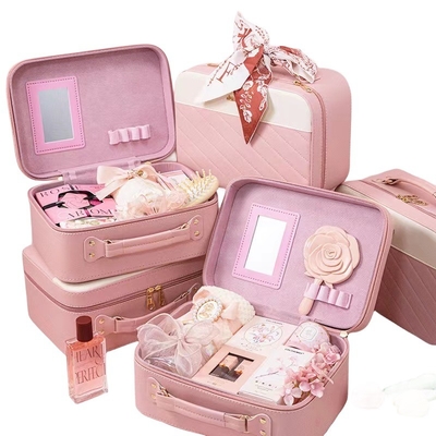 1 Kleurgraphics Kleurprint Handheld Make-up Bag voor bruidsmeisje Return Gift Box