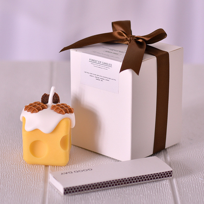Stone Style schattig kaas aromatherapie kaars Handheld cadeau doos voor meisjes verjaardag vreugde