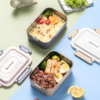 304 Roestvrij staal verzegelde lunchbox eenvoudig verzegelbaar en draagbaar voor werknemersvoordelen