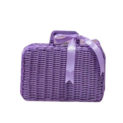 Geavanceerde handheld paarse picknickmand ideaal voor activiteiten en vrouwen verjaardagscadeaus