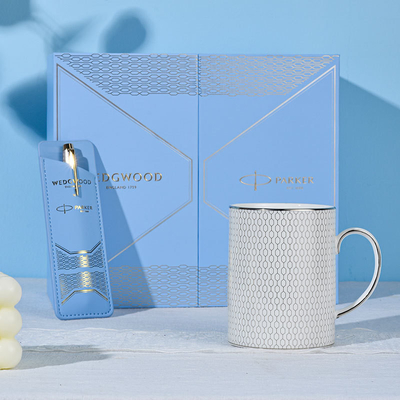 IM Twilight City Pearl Pen Wedgwood Platinum Geometry Mug Joint Set voor Event Gifting