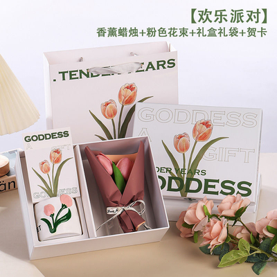Vier Vrouwendag met het perfecte cadeau Creatieve bloemen aromatherapie kaars cadeaubon