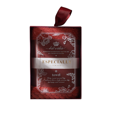 Op maat gemaakte grootte Lichte luxe koraal pluis handdoeken Multi Style zachte vierkant handdoeken Presentatie cadeautek