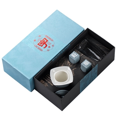 Unieke handgemaakte Chinese Beweegbare Type Cup Set Wangzi Cup Shunzi Cup Ronde Vierkante Pot