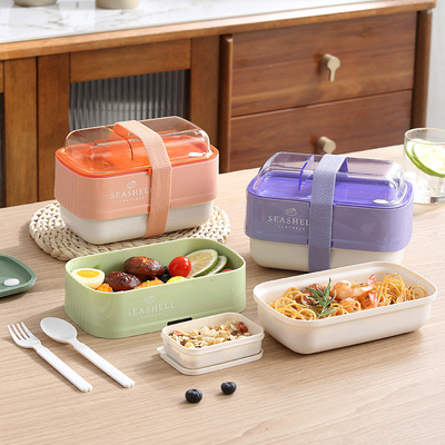 Werkbeurs Kleine cadeaubureauproducten 2 Kleurgrafiek Druk Dubbellaag Lunchbox