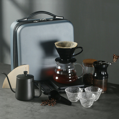 Presentatie Geschenk Set Stijl Reizen Koffieset Draagbare Outdoor Koffietoerusting Zakencadeau