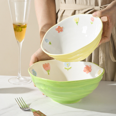 7 inch keramische noedelschaal voor huishoudelijk tafelgerei evenement geschenk en zijde-schermprinten