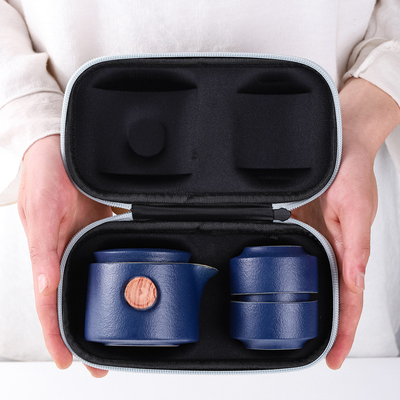 Verbeter je thee tijd met onze draagbare Black Pottery Kung Fu Set onderwijs gericht