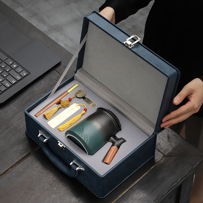 High Beauty Ceramic Cup Gift Box Set voor Office en Enterprise jaarlijkse conferentie cadeautjes