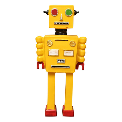 Vensterversieringen en ambachten voor Vadersdag Retro Robot Model Decoraties