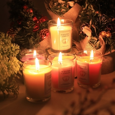 Alumni Relaties Glasbeker Aromatherapie Kaars Kleurrijke Langdurige Wierook Kaars Vloer Promotie Gift