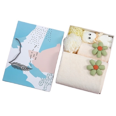Aanpasbaar logo Kleine verse handdoek cadeau doos Set voor de 8 maart Godin Festival