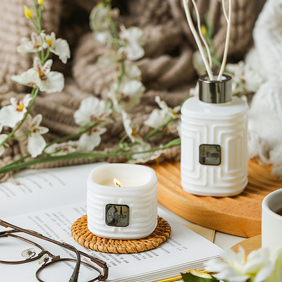 Eindgeschenk Vintage Natuurlijke Plant Geur Geschenkdoos Pure Plant Sojabonen Wax Geur Set