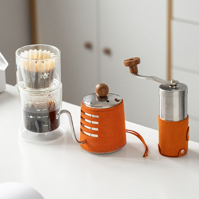 Star Clear Drip Pot Coffee Set voor de landbouw Geen handvatpot en bonenmaler inbegrepen