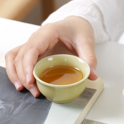 Draagbare Keramische Ge Kiln Quick Guest Cup Een Pot Twee Kopjes Reis Thee Set Activiteit Gift