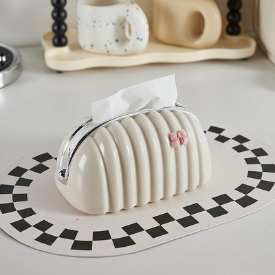 Creative Travel Agency Decor Cream Style Tissue Box voor bureau- en ladeorganisatie