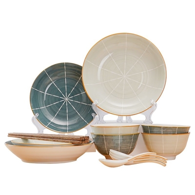 16-stuk Chinese keramische tafelgerei set Perfect voor het cadeau aan oudere grootouders