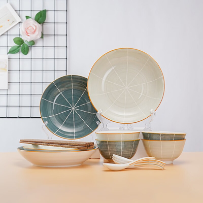 16-stuk Chinese keramische tafelgerei set Perfect voor het cadeau aan oudere grootouders