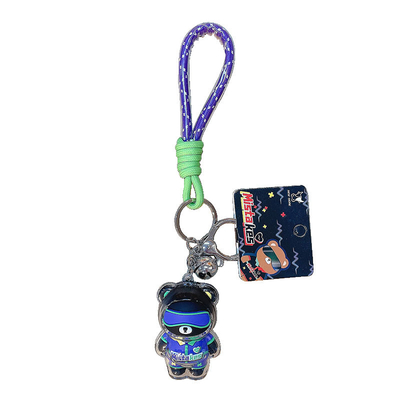 2 Kleurgraphics Printing Cool Bear Sleutelhanger Acryl pop Sleutelhanger voor kantoorproducten