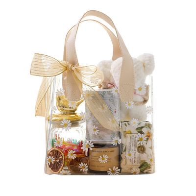 Hotel en resort cadeautjes Little Daisy Handheld PVC boog lint cadeau doos voor Godin Dag