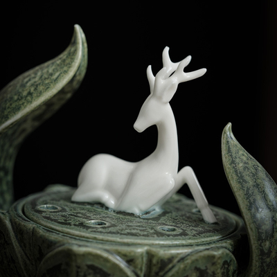 Decoratieve kunsten en ambachten Ornamenten Zhaocai Xiaolu Plate Wierookkachel voor clubhuis
