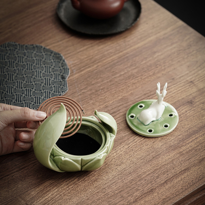 Decoratieve kunsten en ambachten Ornamenten Zhaocai Xiaolu Plate Wierookkachel voor clubhuis