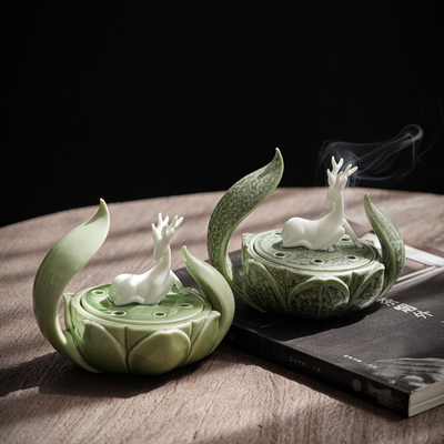 Decoratieve kunsten en ambachten Ornamenten Zhaocai Xiaolu Plate Wierookkachel voor clubhuis