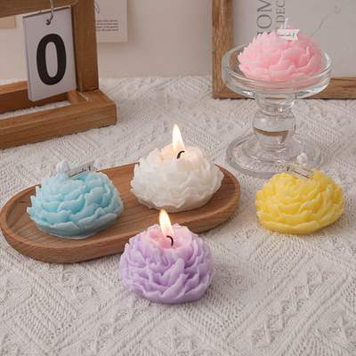 Pioenenbloem Aromatherapie Kaars voor andere activiteiten Klant Logo Decoratie Geschenk