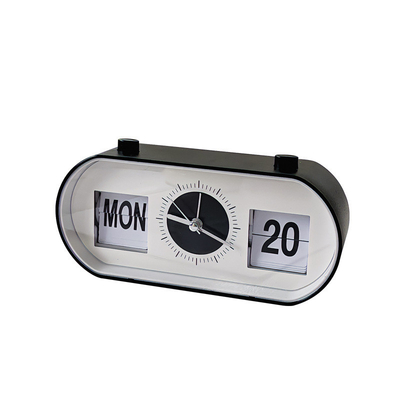 Hotel en resort handleiding knop desktop wekker met creatieve pagina flippen kalender