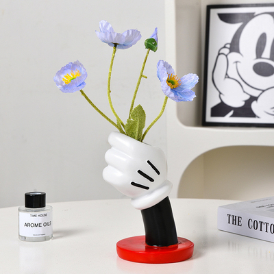 Unieke logo design Moderne minimalistische Mickey Hand Vase voor creatieve Home Art Decoratie
