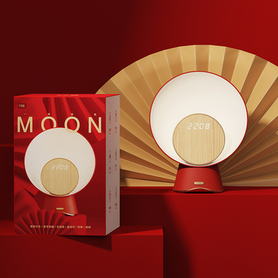 Hotel en Resort Chinese Rood Draadloos Opladen 15W Bluetooth luidspreker met Atmosphere Light
