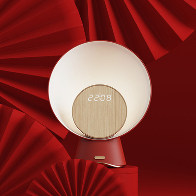Hotel en Resort Chinese Rood Draadloos Opladen 15W Bluetooth luidspreker met Atmosphere Light