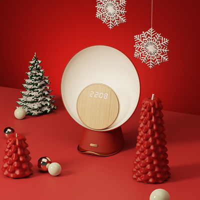 Hotel en Resort Chinese Rood Draadloos Opladen 15W Bluetooth luidspreker met Atmosphere Light