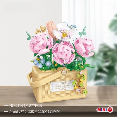 Belle Di Mini Particle Building Blocks Flower Basket Series Een must-have voor het onderwijs