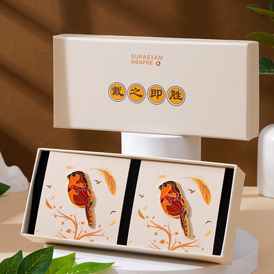 National Tide Good Luck Auspicious Bird Gift Box Set Brooch *2 Bedrijfscadeau Aanpassing