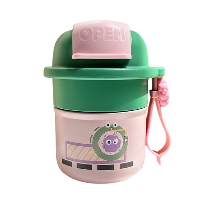 Hoge esthetiek 316 roestvrijstalen koffiebeker Cartoon schattig geïsoleerde beker Werknemer cadeau