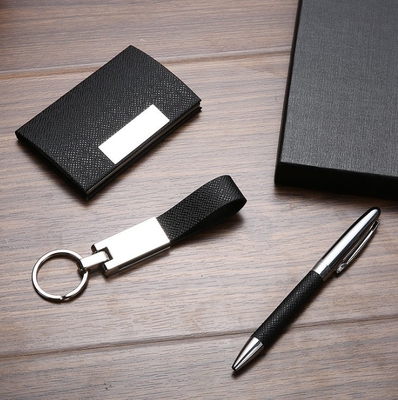 Custom Logo Praktische visitekaarthouder Sleutelhanger Pen voor klanten en kantoor cadeautjes