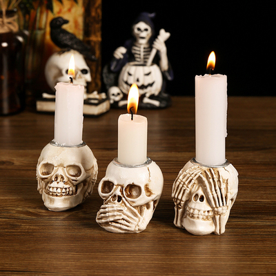 Thanksgiving Skeleton Hars Decoratie Desktop Decoratie Kaarshouder voor Craft Gift