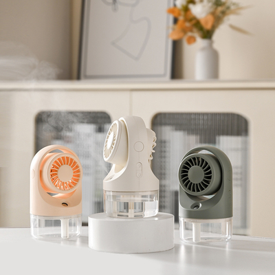 Desktop watergekoelde USB mini ventilator turbine opvouwbare koude luchtbevochtiging met spuit