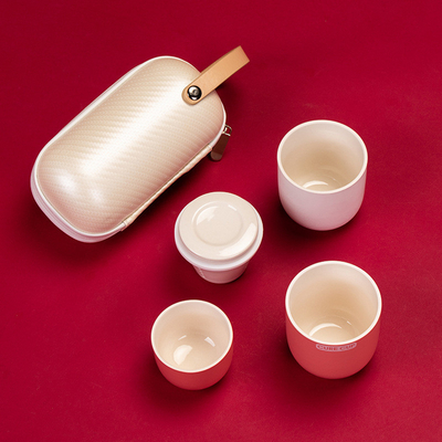 Creative Capsule Quick Cup Travel Kung Fu Theeset voor grafische 1 kleur Kleurenprinten