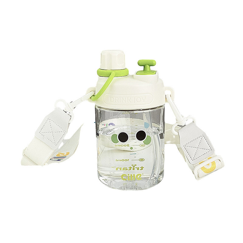 Klantenlogo Waterfles Schattige uitdrukking Sap stro beker met hoge esthetische waarde