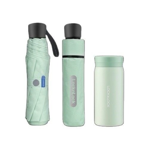 Loco Loco Cloud Vacuum Cup Paraplu Set Mint groen Perfect voor Back to School Seizoen