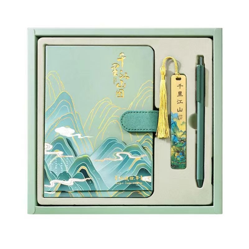 1 Kleurenprinten Graphics Landbouw Notebook Set Geschenkdoos voor Landbouw