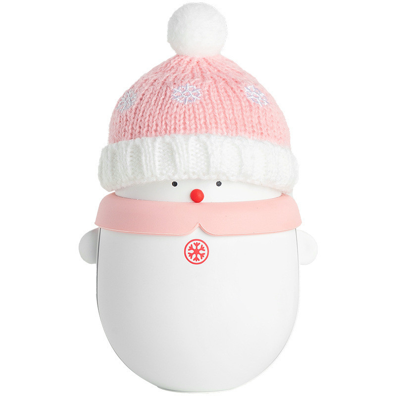 Kerstcadeau Cartoon Mini Draagbare Sneeuw Schat Warme Hand Schat 2-in-1 Power Bank