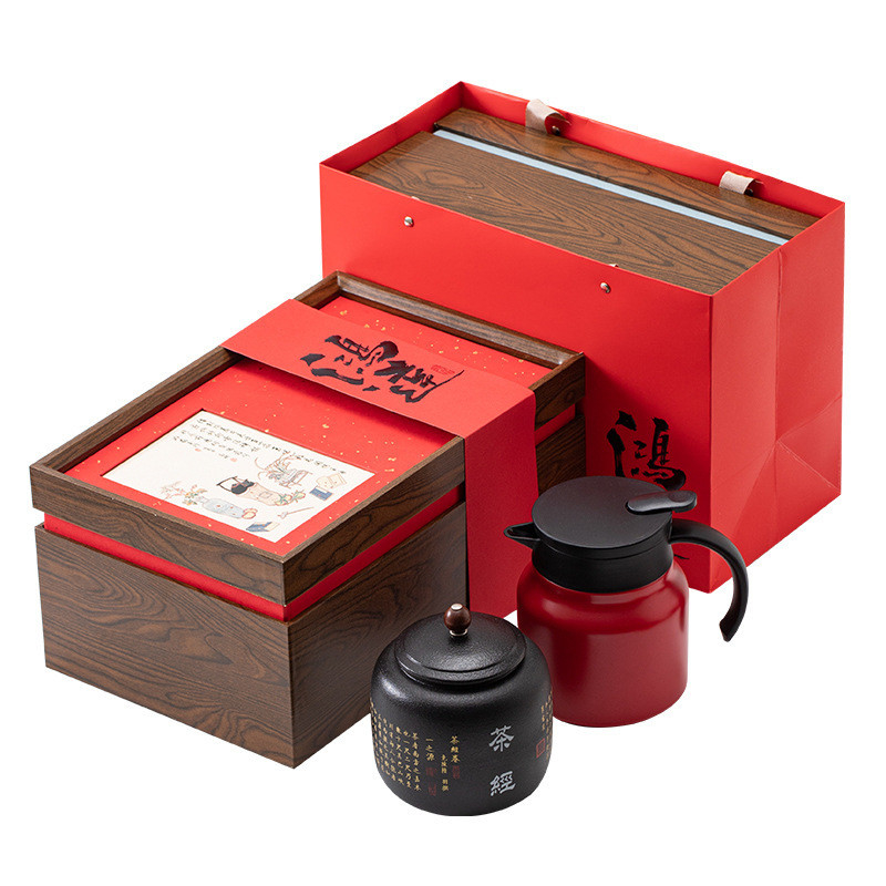 Einde souvenir cadeautjes gebraasde theepot teekanister cadeau doos voor zakelijke feesten
